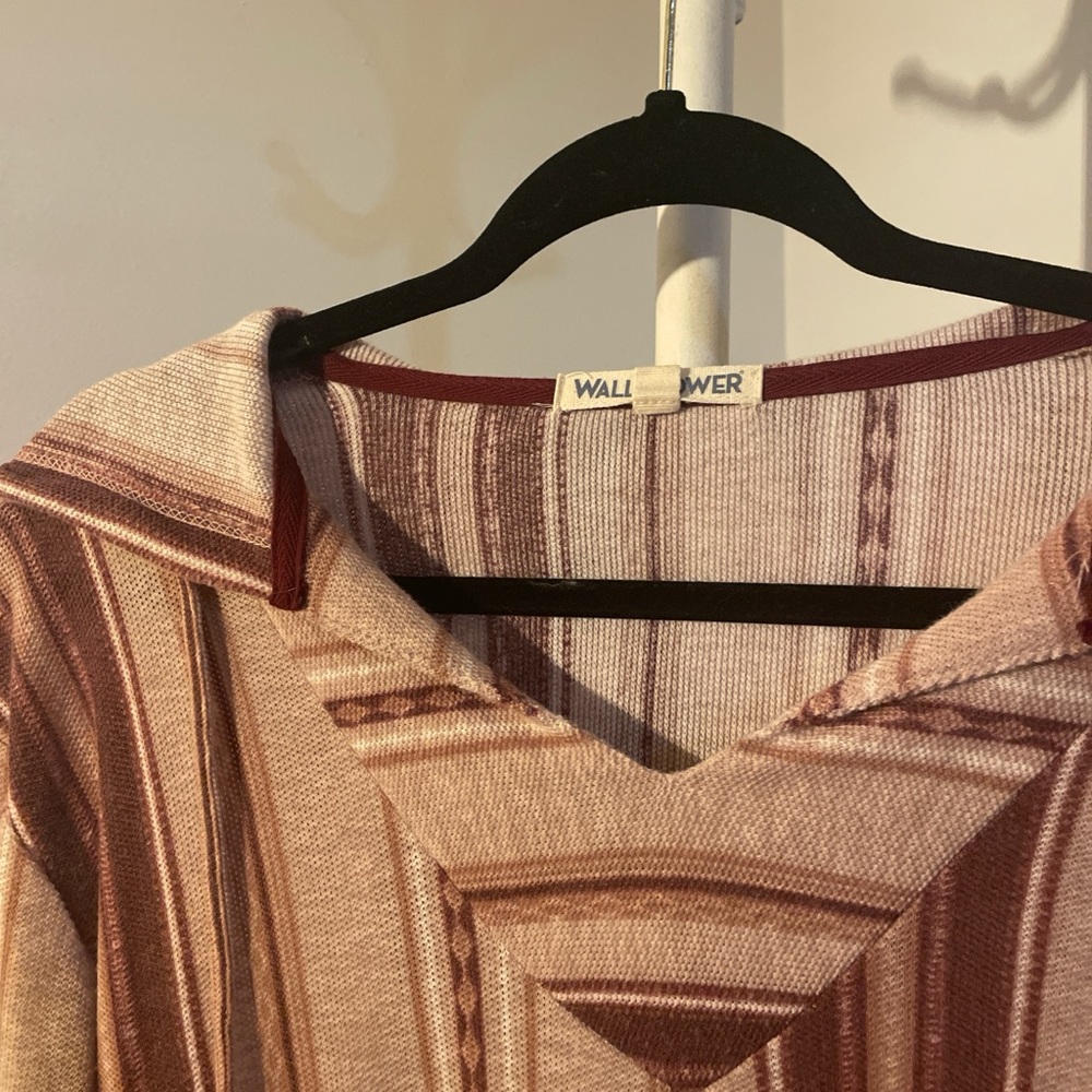 Wallflower Striped V-Neck Top